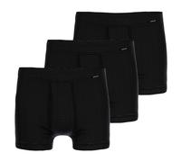 AMMANN Herren Boxershorts 3er Pack - Boxer Briefs Jeans, Weichbund, Eingriff, Feinripp, Baumwollmischung M Anthrazit