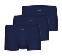 AMMANN Herren Boxershorts 3er Pack - Retro Shorts Jeans, Weichbund, elastischer Beinabschluss, Feinripp, Baumwollmischung Dunkelblau M