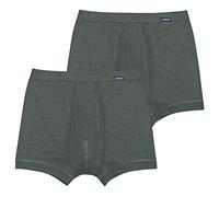 Ammann, Herren Hose kurz mit Eingriff, Boxershorts, 170-909, 2 Stück (7 / (XL), Forst)