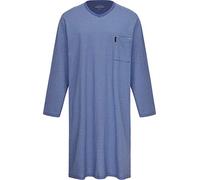 Ammann Herren Nachthemd 9154 2er-Pack langarm Polo Hellblau Größe 52