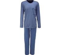 Ammann EXTRA LIGHT COTTON Single-Jersey Herren-Schlafanzug blau 52