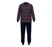 Ammann Herren Pyjama Set Long Homewear Set GOTS Schlafanzug lang, Farbe:Dunkelblau, Artikel:-259 total Eclipse, Größe:M