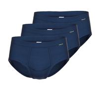 AMMANN Herren Slip 3er Pack - Jeans, Eingriff, Weichbund, Baumwollmischung 3XL Blau