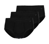 AMMANN Herren Slip 3er Pack - Jeans, Eingriff, Weichbund, Baumwollmischung XL Anthrazit