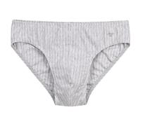 Ammann Herren Slip gestreift aus weicher Bio-Baumwolle "Urban Traveller" Melange gestreift (Grau) 5