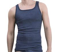 Ammann Achselhemd (3 Stück), strapazierfähig, pflegeleicht, Feinripp, im 3er Pack, 3 x dunkelblau SIZE,10 (4XL)|12 (5XL)|14 (6XL)|5 (M)|6 (L)|7 (XL)|8 (XXL)|9 (XXXL)