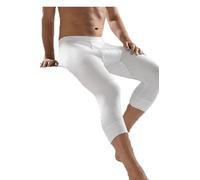 ammann Herren Unterhose 3/4 lang, Doppelripp in weiß Größe: 8