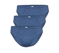 Ammann Herren Mini-Slip Jeans Single – 3er Pack, dunkelblau, Größe 5