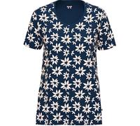 Ammann Mix & Match Single-Jersey Damen-T-Shirt Blumen 46 marine