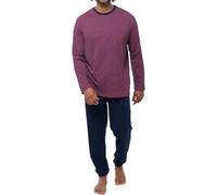 Ammann - Night & Home Cotton - Schlafanzug (S Dunkelblau/rot)