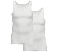 Ammann - Organic Cotton Doppelripp - Unterhemd/Tank Top - 2er Pack (8 Weiß)
