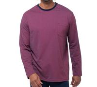 Ammann - Organic Cotton - Mix & Match - Schlafanzug Oberteil (L Brick red)