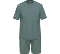 AMMANN Organic Extra Light Schlafanzug kurz V Hals north atlantic - 56