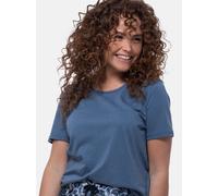 Ammann Schlafanzug Oberteil Damen blau, 42