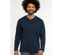 Ammann Schlafanzug Shirt Organic Cotton Herren marine, 5XL