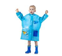 amo nenes Regenmantel Kinder mit Kapuze Junge Mädchen, Kinder Regenjacke Reflektierender Streifen, Regenponcho Leichter mit Rucksackabdeckung, Regenbekleidung Wiederverwendbar, XL Elefant