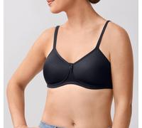 Amoena Prothesen Schalen-BH Lara mit diskret eingenähten Taschen für Prothesen | Größe: 75AA | Farbe: schwarz | Leicht wattierte Cups | Beidseitige Taschen | Verstellbare Träger