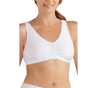 Amoena Damen Frances Front-Closure Leisure Bra BH, weiß, Large (E/F)