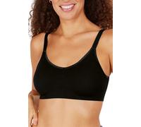 Amoena Prothesen Soft-BH Eliza mit leichten Soft-Schalen und verstellbaren Trägern | Größe: M | Farbe: Schwarz | Nathlose Verarbeitung | Optimaler