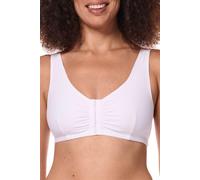 Amoena Damen Frances Freizeit Frontverschluss BH, Blickdicht, Weiss/opulenter Garten, 80/85 (C/D) (M)