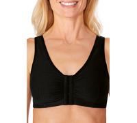 Amoena Erstversorgungs-BH Frances – Frontverschluss, blickdicht – L A/B, Schwarz