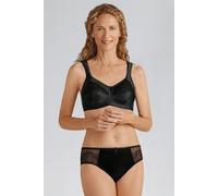 Amoena Damen Plus Size Isadora Full Figure Wirefree Pocketed Bra BH, schwarz, 85D
