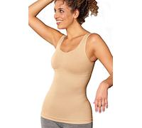 amoena Liane CuraLymph Top | Größe: XXL | Farbe: Sand | Breite, gepolsterte Träger | Leichter Shaping-Effekt | Hoher Rückenausschnitt