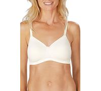 amoena Prothesen Schalen-BH Mara ohne Bügel mit gemoldeten nahtlosen Cups | Größe: 90B | Farbe: Weiß | Für den Alltag | Taschen aus atmungsaktivem Material | Verstellbare Träger