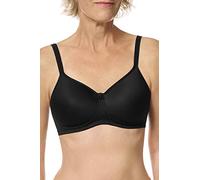 Amoena Prothesen Schalen-BH Mara ohne Bügel mit gemoldeten nahtlosen Cups | Größe: 95B | Farbe: Schwarz | Für den Alltag | Taschen aus atmungsaktivem Material | Verstellbare Träger