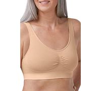 amoena Prothesen Soft-BH Becky | Größe: XL | Farbe: Rose | Ohne Bügel, Nähte oder Verschlüsse | Unsichtbar unter der Kleidung | Extra breite und weiche Träger | Gemoldete Taschen