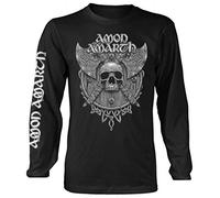 Amon Amarth 'Grey Skull' (Black) Long Sleeve Shirt (small)