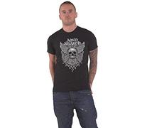 Amon Amarth T-Shirt, Grau, Totenkopf, Logo, offiziell, Herren, Schwarz, Größe M