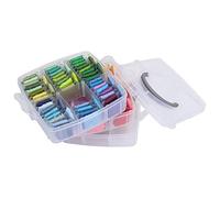 AMONIDA Stickgarn-Set, 150 Farben, Weiche Polyester-Baumwolle, Zum Nähen, Basteln und für Projekte, Aufbewahrungsbox