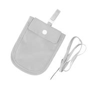 AMONIDA Versteckte BH-Geldbörse, Sichere Reise-Geldbörse für Festivals, Märkte, Sportveranstaltungen, Nylon, Wasserdicht, 14 X 10 cm (Gray)
