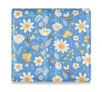 Amooorous Cartoon Cute Bee Flower and White Leather Registration and Insurance Card Holder Car Essentials for Documents, Cards, License, Niedliche Cartoon-Biene, Blume und weiß, 1 size