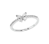 Amor Ring 925 Sterling Silber Damen Ringe, mit Zirkonia synth., Weiß, Kommt in Schmuck Geschenk Box, 2037267