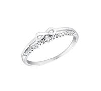 Amor Ring 925 Sterling Silber Damen Ringe, mit Zirkonia synth., Silber, Infinity, Kommt in Schmuck Geschenk Box, 2035634