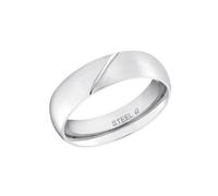 Fingerring AMOR "Klassisch" Gr. 58, silber (silberfarben), Fingerringe, Damen, 58, Edelstahl, Fingerring, Made in Germany (18714662-58) silberfarben
