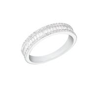 Amor Ring Damen, Silber, 58|18,5, 5 mm, Zirkonia, Weiß, 2 mm, Silber 925, rhodiniert 2035625
