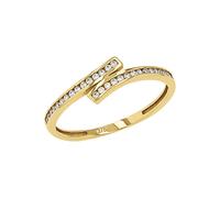 Amor Ring Damen Ringe, mit Zirkonia synth., Weiß, Kommt in Schmuck Geschenk Box, 2036934
