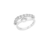 Fingerring AMOR Gr. 60, silberfarben, kristallweiß, Fingerringe, Damen, 60, Silber 925 (Sterlingsilber), 2,5mm, Fingerring, mit Zirkonia (synth.) (71927565-60) silberfarben, kristallweiß