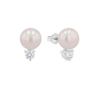Amor Ohrstecker 2016914 – Damen, Silber 925 rhodiniert, 7 mm, Zirkonia (synth.) weiß
