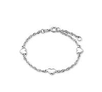 Amor Armband 925 Sterling Silber Damen Armschmuck, 17+2 cm, Silber, Herz, Kommt in Schmuck Geschenk Box, 9745852
