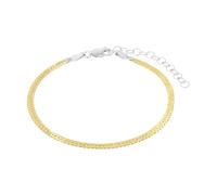 Amor Armband 925 Sterling Silber Damen Armschmuck, 17+4 cm, Bicolor, Kommt in Schmuck Geschenk Box, 2039095