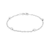 Armband AMOR "Kugel, 2016476" Armbänder Gr. Silber 925 (Sterlingsilber), silberfarben (silber, 925) Damen Armbänder Silber (222141-0) silber, 925