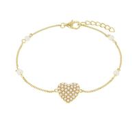 amor - Armband für Damen, 925 Sterling Silber, Glasperle | Herz Armbänder & Armreife