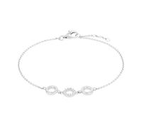Amor Armband 925 Sterling Silber Damen Armschmuck, mit Zirkonia synth., 17+1+1 cm, Silber, Kommt in Schmuck Geschenk Box, 2026214