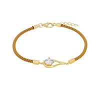 Amor Armband 925 Sterling Silber Damen Armschmuck, mit Zirkonia synth., 17+2 cm, Gold, Kommt in Schmuck Geschenk Box, 2034423