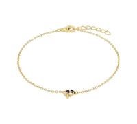 Amor Armband 925 Sterling Silber Damen Armschmuck, mit Zirkonia synth., 17+2 cm, Mehrfarbig, Kommt in Schmuck Geschenk Box, 2039094