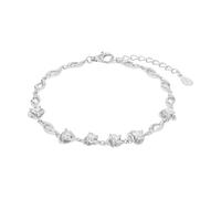 Armband AMOR "Classiv Silver, 2022412" Armbänder Gr. mit Zirkonia, Silber 925 (Sterlingsilber), bunt (silberfarben, weiß, weiß) Damen Trachtenmode mit Zirkonia (76829802-0)